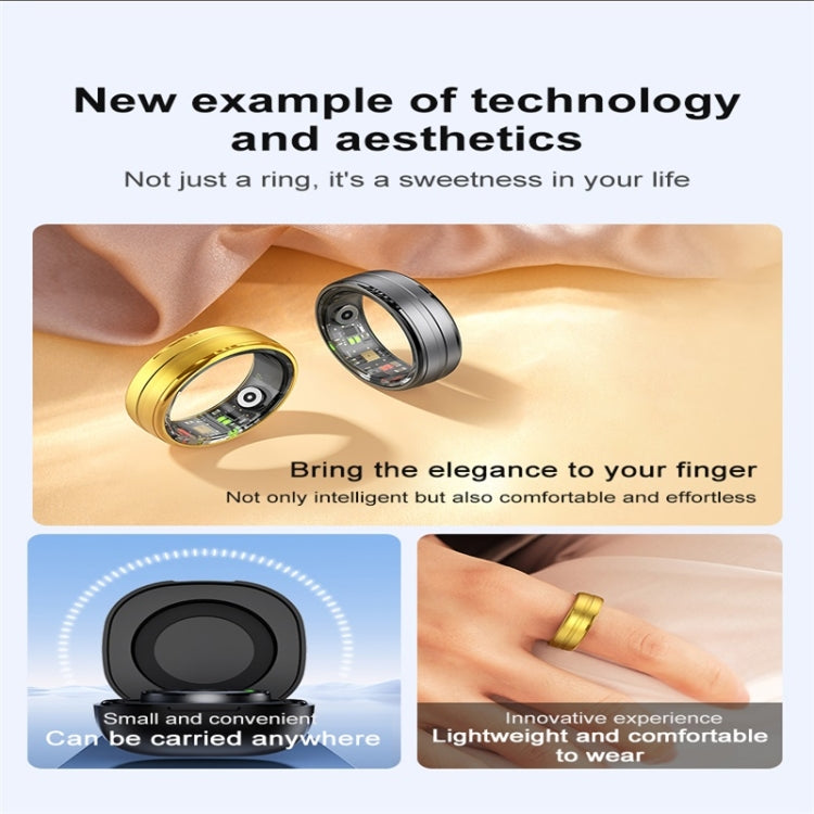 R06 SIZE 9 Smart Ring, Support Heart Rate / Blood Oxygen / Sleep Monitoring / Multiple Sports Modes