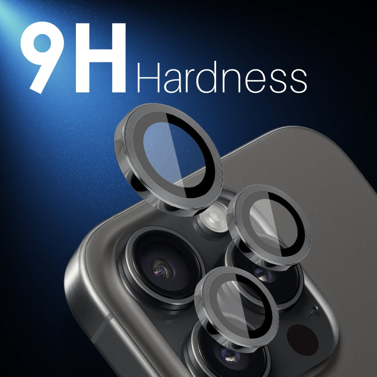 NORTHJO 2 Sets 6pcs Camera Lens Protector Cover Metal Ring Film, For iPhone 16 Pro / Pro Max