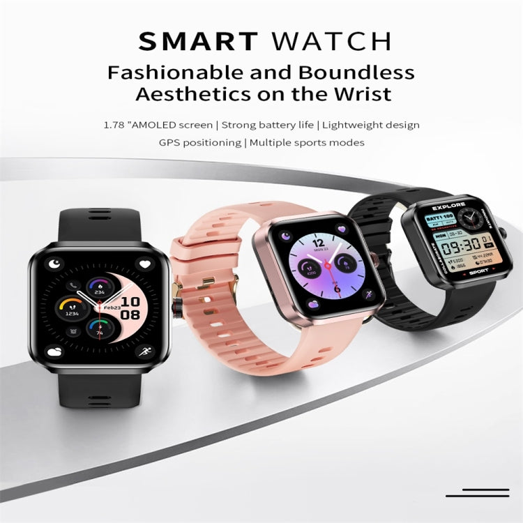 Montre intelligente NX22 avec écran couleur 1,78 pouce, prise en charge des appels Bluetooth / surveillance de la santé