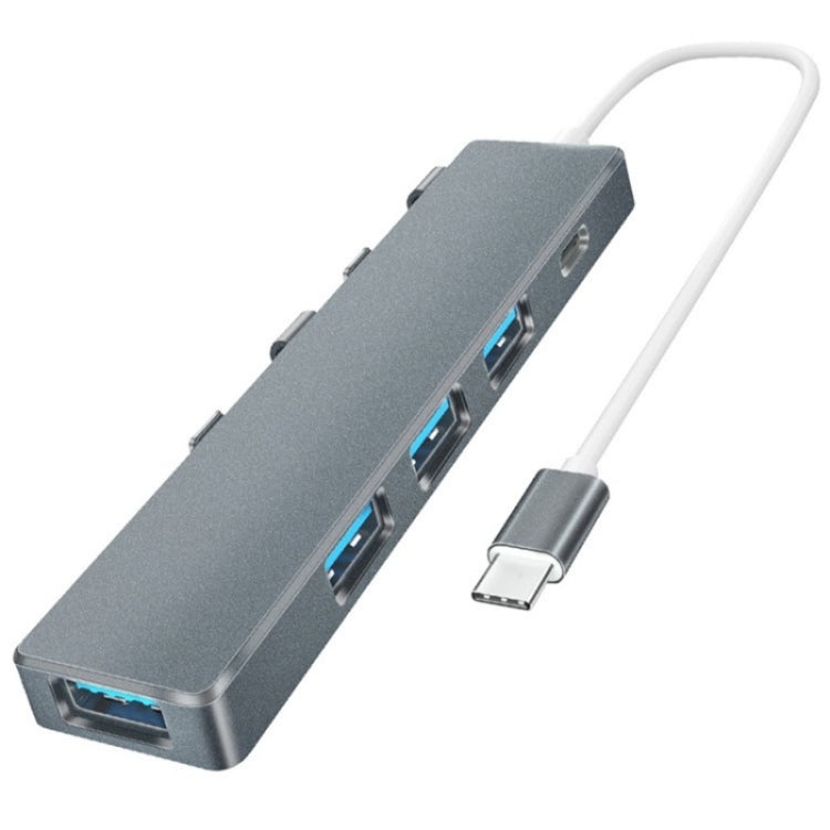 ADS-301C USB-C / Type-C to USB-C + USB 3.0 + 3 x USB 2.0 Expander HUB, ADS-301C(Grey), ADS-301C(Silver)