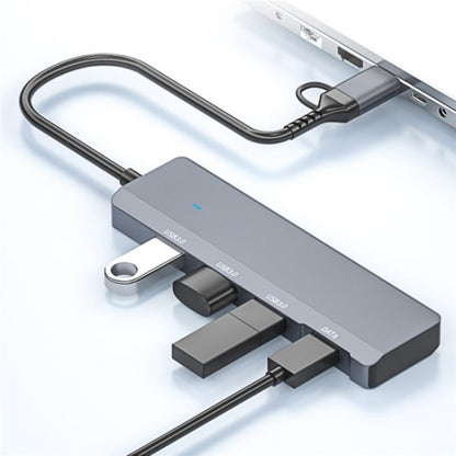 ADS-309D USB / Type-C to 3  x USB 3.0 + Type-C Data Port Expansion Hub Adapter, ADS-309D