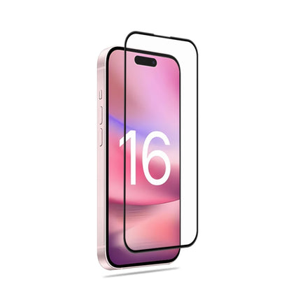 mocolo 2.5D Full Glue Full Cover Tempered Glass Film, For iPhone 16e, For iPhone 16 Pro, For iPhone 16 Plus, For iPhone 16, For iPhone 16 Pro Max