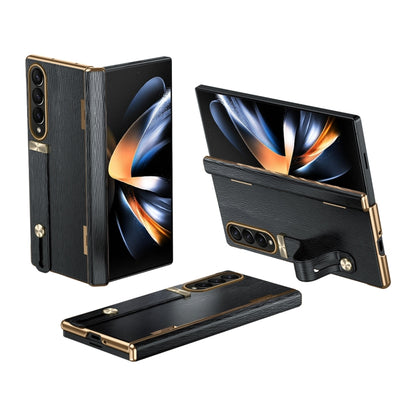 Retractable Wrist Strap Invisible Stand Phone Case, For Galaxy Z Fold8 Ultra 5G, For Galaxy Z Fold7, For Galaxy Z Fold6, For Galaxy Z Fold5, For Galaxy Z Fold4, For Galaxy Z Fold3