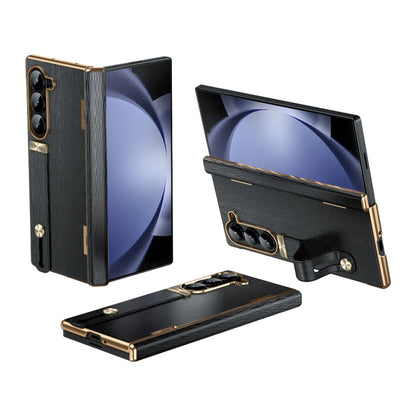 Retractable Wrist Strap Invisible Stand Phone Case, For Galaxy Z Fold8 Ultra 5G, For Galaxy Z Fold7, For Galaxy Z Fold6, For Galaxy Z Fold5, For Galaxy Z Fold4, For Galaxy Z Fold3