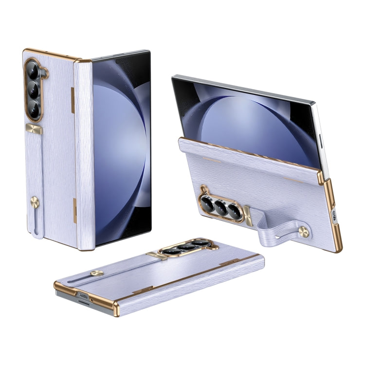 Retractable Wrist Strap Invisible Stand Phone Case, For Galaxy Z Fold8 Ultra 5G, For Galaxy Z Fold7, For Galaxy Z Fold6, For Galaxy Z Fold5, For Galaxy Z Fold4, For Galaxy Z Fold3
