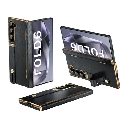 Retractable Wrist Strap Invisible Stand Phone Case, For Galaxy Z Fold8 Ultra 5G, For Galaxy Z Fold7, For Galaxy Z Fold6, For Galaxy Z Fold5, For Galaxy Z Fold4, For Galaxy Z Fold3