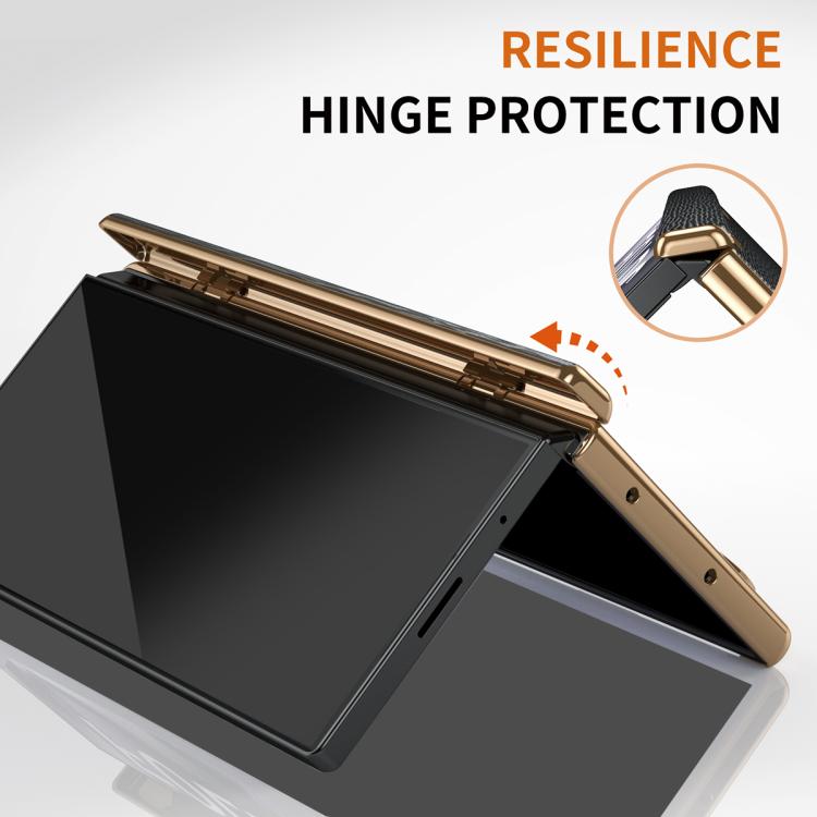 Retractable Wrist Strap Invisible Stand Phone Case, For Galaxy Z Fold8 Ultra 5G, For Galaxy Z Fold7, For Galaxy Z Fold6, For Galaxy Z Fold5, For Galaxy Z Fold4, For Galaxy Z Fold3