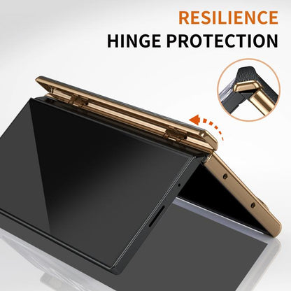Retractable Wrist Strap Invisible Stand Phone Case, For Galaxy Z Fold8 Ultra 5G, For Galaxy Z Fold7, For Galaxy Z Fold6, For Galaxy Z Fold5, For Galaxy Z Fold4, For Galaxy Z Fold3