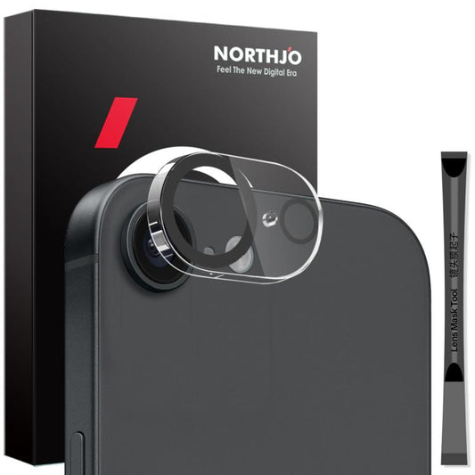 NORTHJO Camera Lens Protector 3D Night Shot Tempered Glass Film, For iPhone 17e / 16e, For iPhone 17 Pro Max, For iPhone 17 Pro, For iPhone 17, For iPhone Air, For iPhone 16 Pro / 16 Pro Max, For iPhone 16 / 16 Plus, For iPhone 15 Pro / 15 Pro Max