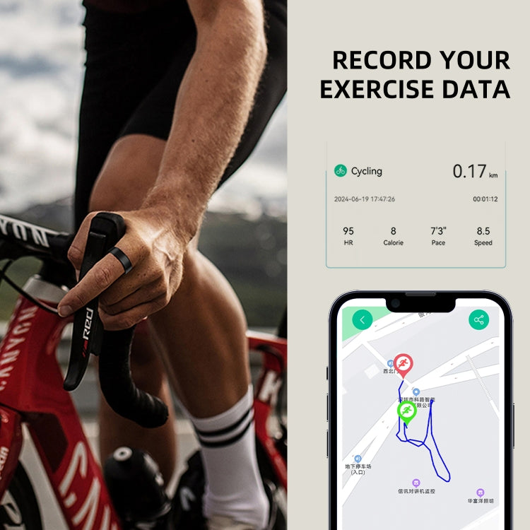 R11M SIZE 7 Smart Ring, Support Heart Rate / Blood Oxygen / Sleep / Multiple Sports Modes