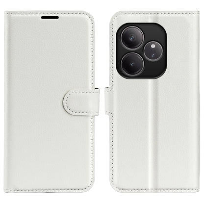 Litchi Texture Horizontal Flip Leather Phone Case with Holder, For Realme 13+ 5G, For Realme 13 Pro 5G, For Realme GT 6 5G, For Realme C85 5G / 15x 5G, For Realme 15 5G / 15 Pro 5G