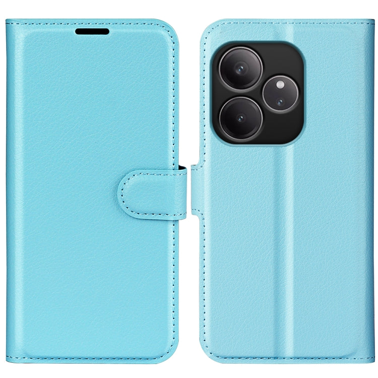 Litchi Texture Horizontal Flip Leather Phone Case with Holder, For Realme 13+ 5G, For Realme 13 Pro 5G, For Realme GT 6 5G, For Realme C85 5G / 15x 5G, For Realme 15 5G / 15 Pro 5G