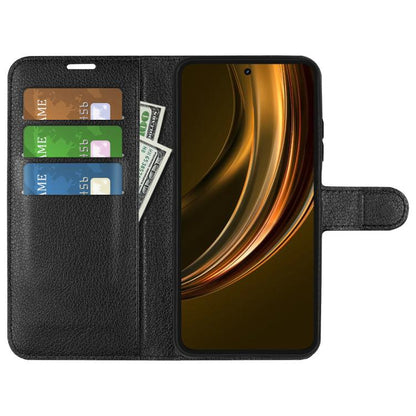 Litchi Texture Horizontal Flip Leather Phone Case with Holder, For Realme 13+ 5G, For Realme 13 Pro 5G, For Realme GT 6 5G, For Realme C85 5G / 15x 5G, For Realme 15 5G / 15 Pro 5G