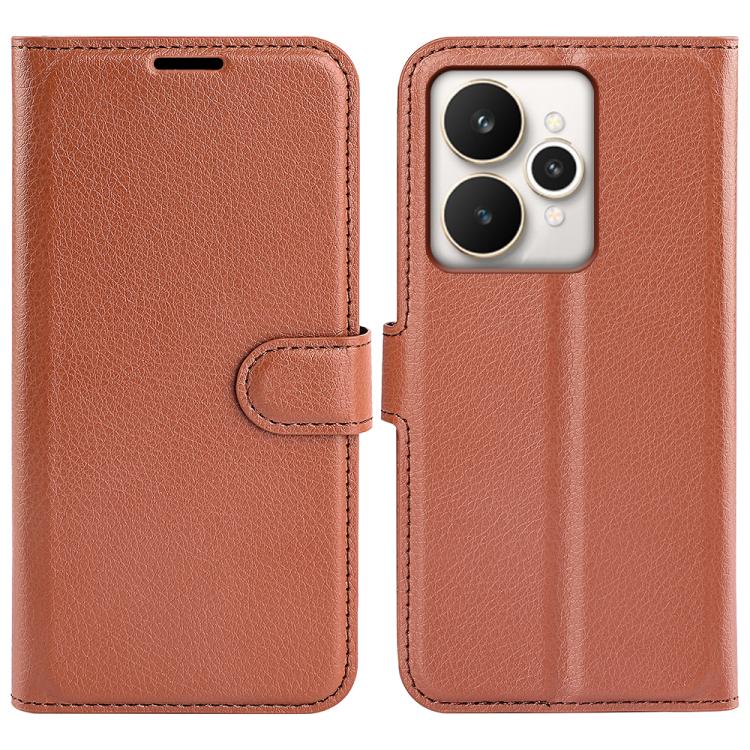 Litchi Texture Horizontal Flip Leather Phone Case with Holder, For Realme 13+ 5G, For Realme 13 Pro 5G, For Realme GT 6 5G, For Realme C85 5G / 15x 5G, For Realme 15 5G / 15 Pro 5G
