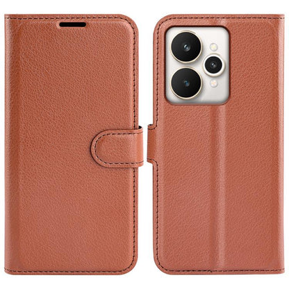 Litchi Texture Horizontal Flip Leather Phone Case with Holder, For Realme 13+ 5G, For Realme 13 Pro 5G, For Realme GT 6 5G, For Realme C85 5G / 15x 5G, For Realme 15 5G / 15 Pro 5G