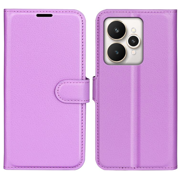 Litchi Texture Horizontal Flip Leather Phone Case with Holder, For Realme 13+ 5G, For Realme 13 Pro 5G, For Realme GT 6 5G, For Realme C85 5G / 15x 5G, For Realme 15 5G / 15 Pro 5G