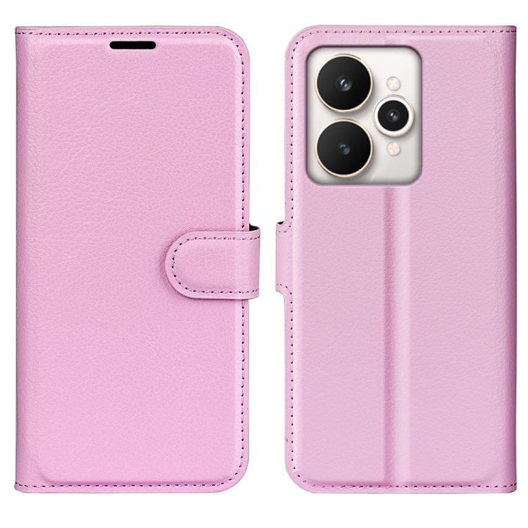 Litchi Texture Horizontal Flip Leather Phone Case with Holder, For Realme 13+ 5G, For Realme 13 Pro 5G, For Realme GT 6 5G, For Realme C85 5G / 15x 5G, For Realme 15 5G / 15 Pro 5G