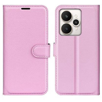 Litchi Texture Horizontal Flip Leather Phone Case with Holder, For Realme 13+ 5G, For Realme 13 Pro 5G, For Realme GT 6 5G, For Realme C85 5G / 15x 5G, For Realme 15 5G / 15 Pro 5G