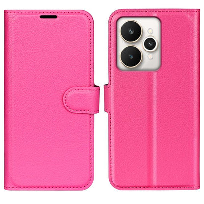 Litchi Texture Horizontal Flip Leather Phone Case with Holder, For Realme 13+ 5G, For Realme 13 Pro 5G, For Realme GT 6 5G, For Realme C85 5G / 15x 5G, For Realme 15 5G / 15 Pro 5G