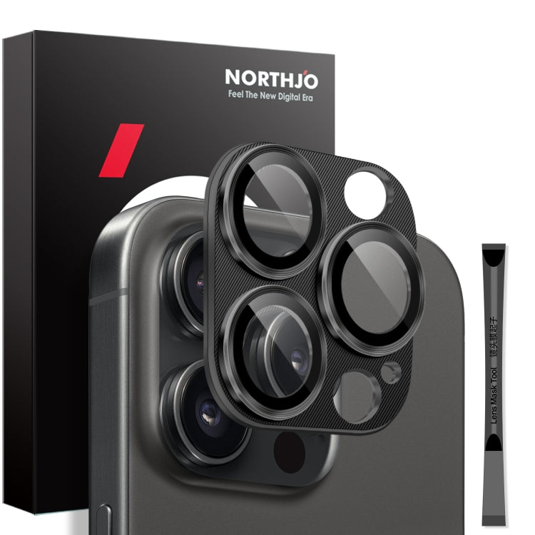 NORTHJO CD Vein Camera Lens Protector Tempered Glass Rear Lens Film, For iPhone 16 Pro / 16 Pro Max