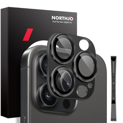 NORTHJO CD Vein Camera Lens Protector Tempered Glass Rear Lens Film, For iPhone 16 Pro / 16 Pro Max