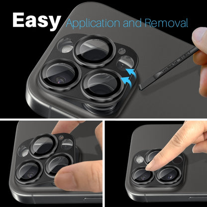 NORTHJO CD Vein Camera Lens Protector Tempered Glass Rear Lens Film, For iPhone 16 Pro / 16 Pro Max