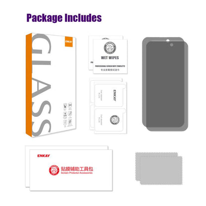 2pcs ENKAY Hat-Prince 28 Degree Anti-peeping Privacy Tempered Glass Film, For iPhone 18 Pro, For iPhone 18 Pro Max, For iPhone 17 Pro Max, For iPhone 17 Pro, For iPhone 17, For iPhone Air, For iPhone 16 Pro Max, For iPhone 16 Pro, For iPhone 16 Plus   ...