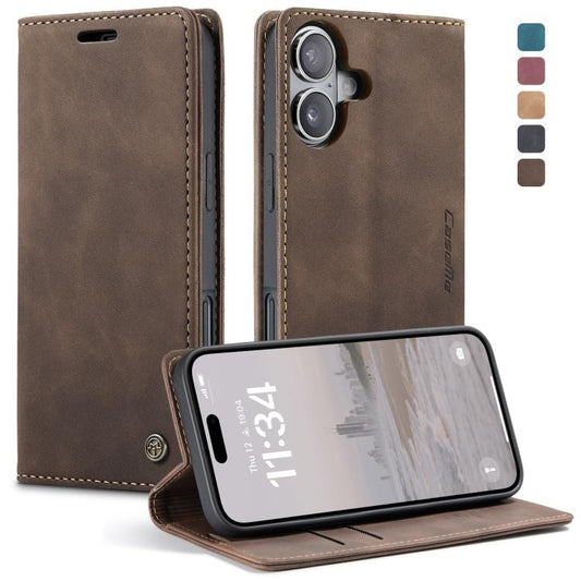 CaseMe 013 Multifunctional Horizontal Flip Leather Phone Case, For iPhone Duo, For iPhone 17, For iPhone Air, For iPhone 16 Pro Max, For iPhone 16 Pro, For iPhone 16 Plus, For iPhone 16, For iPhone 18 Pro / 17 Pro, For iPhone 18 Pro Max / 17 Pro Max   ...
