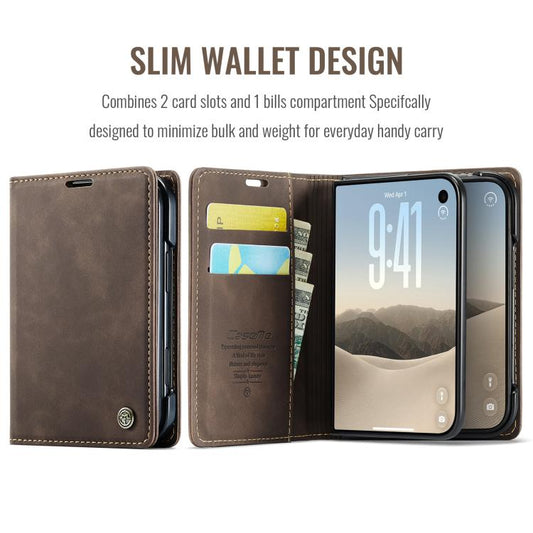 CaseMe 013 Multifunctional Horizontal Flip Leather Phone Case, For iPhone Duo, For iPhone 17, For iPhone Air, For iPhone 16 Pro Max, For iPhone 16 Pro, For iPhone 16 Plus, For iPhone 16, For iPhone 18 Pro / 17 Pro, For iPhone 18 Pro Max / 17 Pro Max   ...
