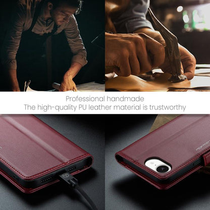 CaseMe 023 Butterfly Buckle Litchi Texture RFID Anti-theft Leather Phone Case, For iPhone 17e / 16e, For iPhone 17 Pro Max, For iPhone 17 Pro, For iPhone 17, For iPhone Air, For iPhone 16 Pro Max, For iPhone 16 Pro, For iPhone 16 Plus, For iPhone 16
