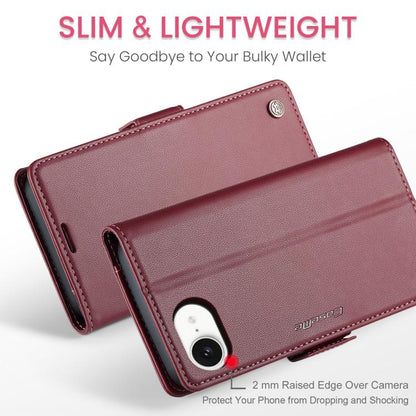 CaseMe 023 Butterfly Buckle Litchi Texture RFID Anti-theft Leather Phone Case, For iPhone 17e / 16e, For iPhone 17 Pro Max, For iPhone 17 Pro, For iPhone 17, For iPhone Air, For iPhone 16 Pro Max, For iPhone 16 Pro, For iPhone 16 Plus, For iPhone 16