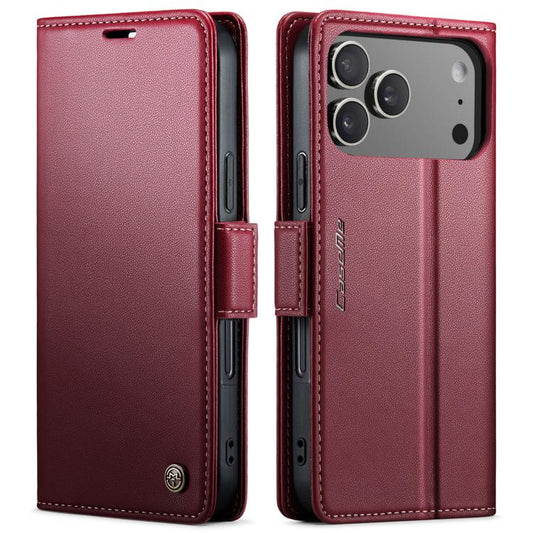 CaseMe 023 Butterfly Buckle Litchi Texture RFID Anti-theft Leather Phone Case