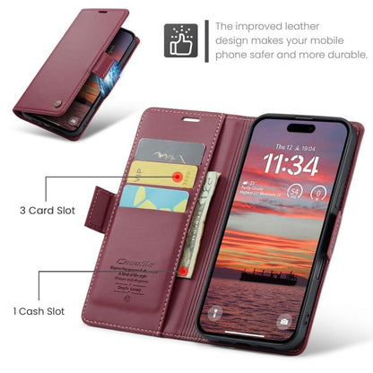 CaseMe 023 Butterfly Buckle Litchi Texture RFID Anti-theft Leather Phone Case