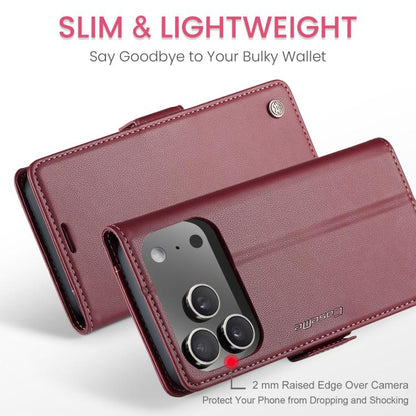 CaseMe 023 Butterfly Buckle Litchi Texture RFID Anti-theft Leather Phone Case