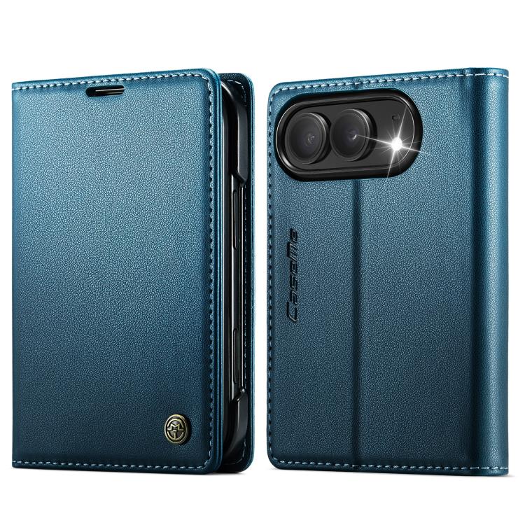 CaseMe 023 Butterfly Buckle Litchi Texture RFID Anti-theft Leather Phone Case, For iPhone Duo, For iPhone 17, For iPhone Air, For iPhone 16 Pro Max, For iPhone 16 Pro, For iPhone 16 Plus, For iPhone 16, For iPhone 18 Pro / 17 Pro                       ...