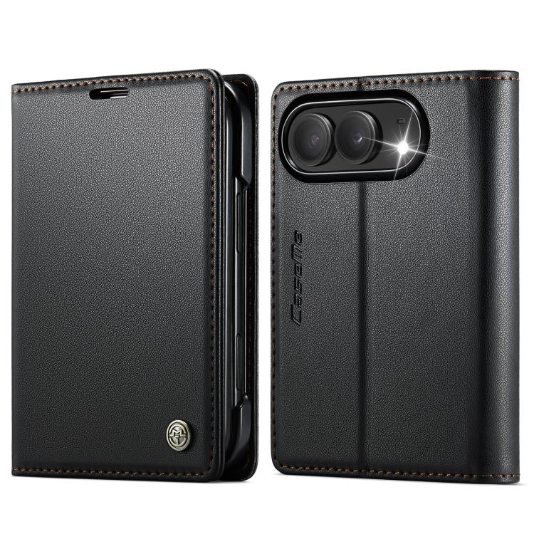 CaseMe 023 Butterfly Buckle Litchi Texture RFID Anti-theft Leather Phone Case, For iPhone Duo, For iPhone 17, For iPhone Air, For iPhone 16 Pro Max, For iPhone 16 Pro, For iPhone 16 Plus, For iPhone 16, For iPhone 18 Pro / 17 Pro                       ...