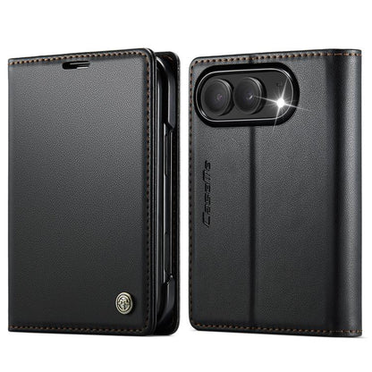 CaseMe 023 Butterfly Buckle Litchi Texture RFID Anti-theft Leather Phone Case, For iPhone Duo, For iPhone 17, For iPhone Air, For iPhone 16 Pro Max, For iPhone 16 Pro, For iPhone 16 Plus, For iPhone 16, For iPhone 18 Pro / 17 Pro                       ...