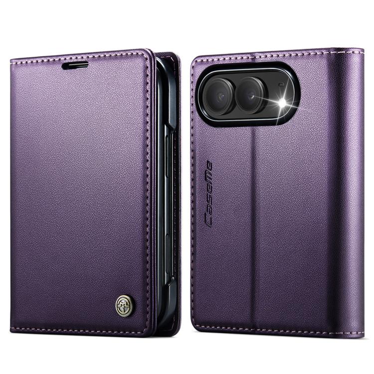 CaseMe 023 Butterfly Buckle Litchi Texture RFID Anti-theft Leather Phone Case, For iPhone Duo, For iPhone 17, For iPhone Air, For iPhone 16 Pro Max, For iPhone 16 Pro, For iPhone 16 Plus, For iPhone 16, For iPhone 18 Pro / 17 Pro                       ...