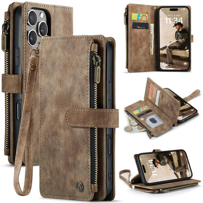CaseMe C30 Card Slots Zipper Wallet Leather Phone Case, For iPhone Duo, For iPhone 17, For iPhone Air, For iPhone 16 Pro Max, For iPhone 16 Pro, For iPhone 16 Plus, For iPhone 16, For iPhone 18 Pro / 17 Pro, For iPhone 18 Pro Max / 17 Pro Max          ...