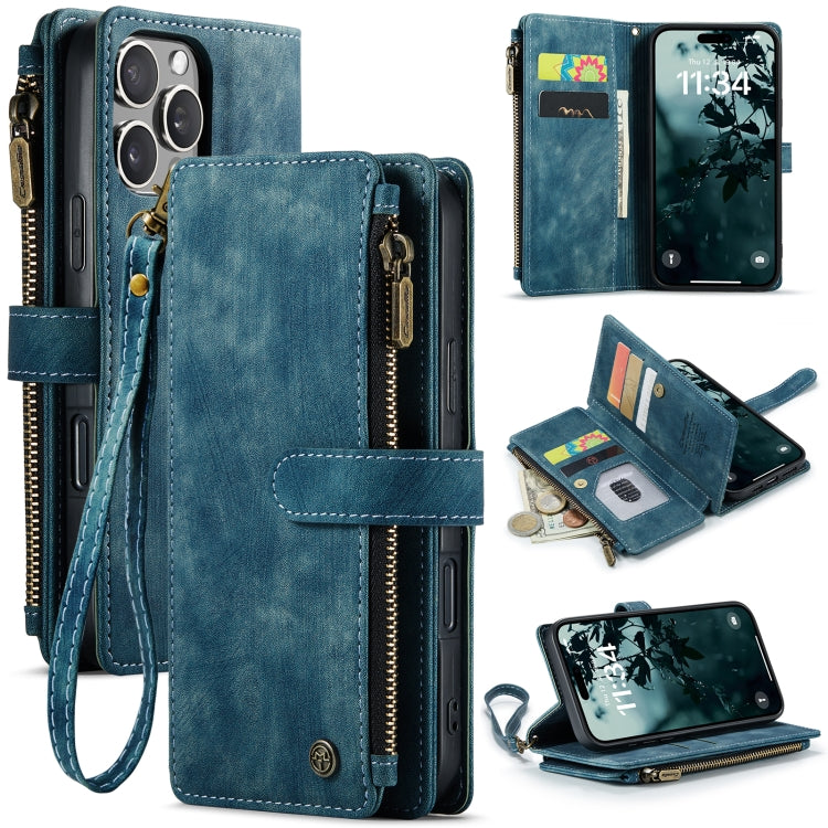 CaseMe C30 Card Slots Zipper Wallet Leather Phone Case, For iPhone Duo, For iPhone 17, For iPhone Air, For iPhone 16 Pro Max, For iPhone 16 Pro, For iPhone 16 Plus, For iPhone 16, For iPhone 18 Pro / 17 Pro, For iPhone 18 Pro Max / 17 Pro Max          ...