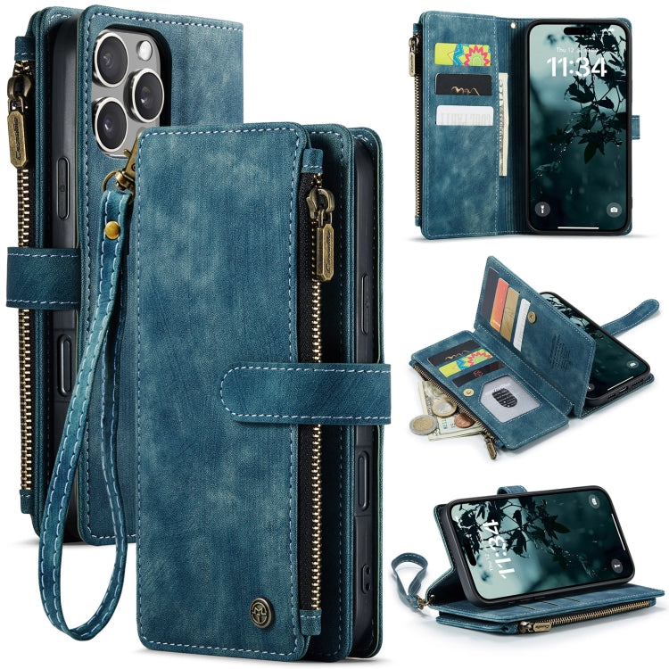 CaseMe C30 Card Slots Zipper Wallet Leather Phone Case, For iPhone Duo, For iPhone 17, For iPhone Air, For iPhone 16 Pro Max, For iPhone 16 Pro, For iPhone 16 Plus, For iPhone 16, For iPhone 18 Pro / 17 Pro, For iPhone 18 Pro Max / 17 Pro Max          ...