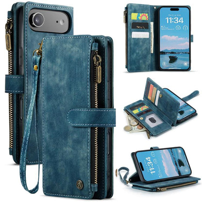 CaseMe C30 Card Slots Zipper Wallet Leather Phone Case, For iPhone Duo, For iPhone 17, For iPhone Air, For iPhone 16 Pro Max, For iPhone 16 Pro, For iPhone 16 Plus, For iPhone 16, For iPhone 18 Pro / 17 Pro, For iPhone 18 Pro Max / 17 Pro Max          ...