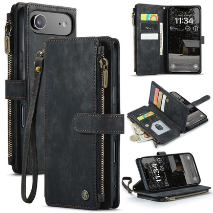 CaseMe C30 Card Slots Zipper Wallet Leather Phone Case, For iPhone Duo, For iPhone 17, For iPhone Air, For iPhone 16 Pro Max, For iPhone 16 Pro, For iPhone 16 Plus, For iPhone 16, For iPhone 18 Pro / 17 Pro, For iPhone 18 Pro Max / 17 Pro Max          ...