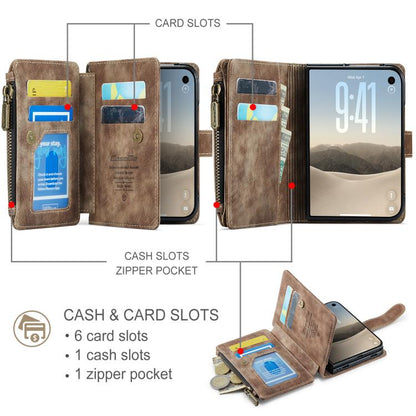 CaseMe C30 Card Slots Zipper Wallet Leather Phone Case, For iPhone Duo, For iPhone 17, For iPhone Air, For iPhone 16 Pro Max, For iPhone 16 Pro, For iPhone 16 Plus, For iPhone 16, For iPhone 18 Pro / 17 Pro, For iPhone 18 Pro Max / 17 Pro Max          ...