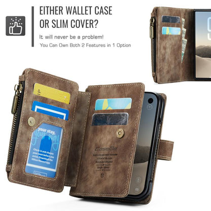 CaseMe C30 Card Slots Zipper Wallet Leather Phone Case, For iPhone Duo, For iPhone 17, For iPhone Air, For iPhone 16 Pro Max, For iPhone 16 Pro, For iPhone 16 Plus, For iPhone 16, For iPhone 18 Pro / 17 Pro, For iPhone 18 Pro Max / 17 Pro Max          ...