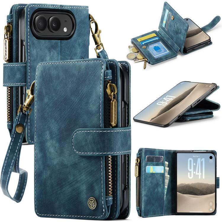 CaseMe C30 Card Slots Zipper Wallet Leather Phone Case, For iPhone Duo, For iPhone 17, For iPhone Air, For iPhone 16 Pro Max, For iPhone 16 Pro, For iPhone 16 Plus, For iPhone 16, For iPhone 18 Pro / 17 Pro, For iPhone 18 Pro Max / 17 Pro Max          ...