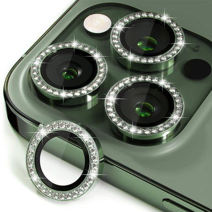 ENKAY AR Anti-reflection Individual Diamond Ring Camera Lens Glass Full Film, For iPhone 16 Pro / 16 Pro Max