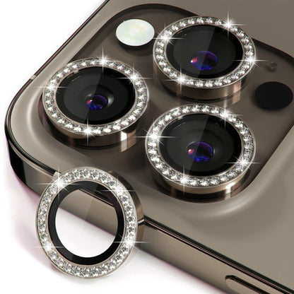 ENKAY AR Anti-reflection Individual Diamond Ring Camera Lens Glass Full Film, For iPhone 16 Pro / 16 Pro Max