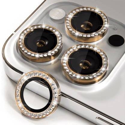 ENKAY AR Anti-reflection Individual Diamond Ring Camera Lens Glass Full Film, For iPhone 16 Pro / 16 Pro Max
