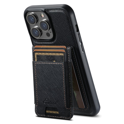 Suteni H17 Cross Grain Leather MagSafe Detachable Wallet Phone Case, For iPhone 17 Pro Max, For iPhone 17 Pro, For iPhone 17, For iPhone Air, For iPhone 16 Pro Max, For iPhone 16 Pro, For iPhone 16 Plus, For iPhone 16, For iPhone 15 Pro Max            ...